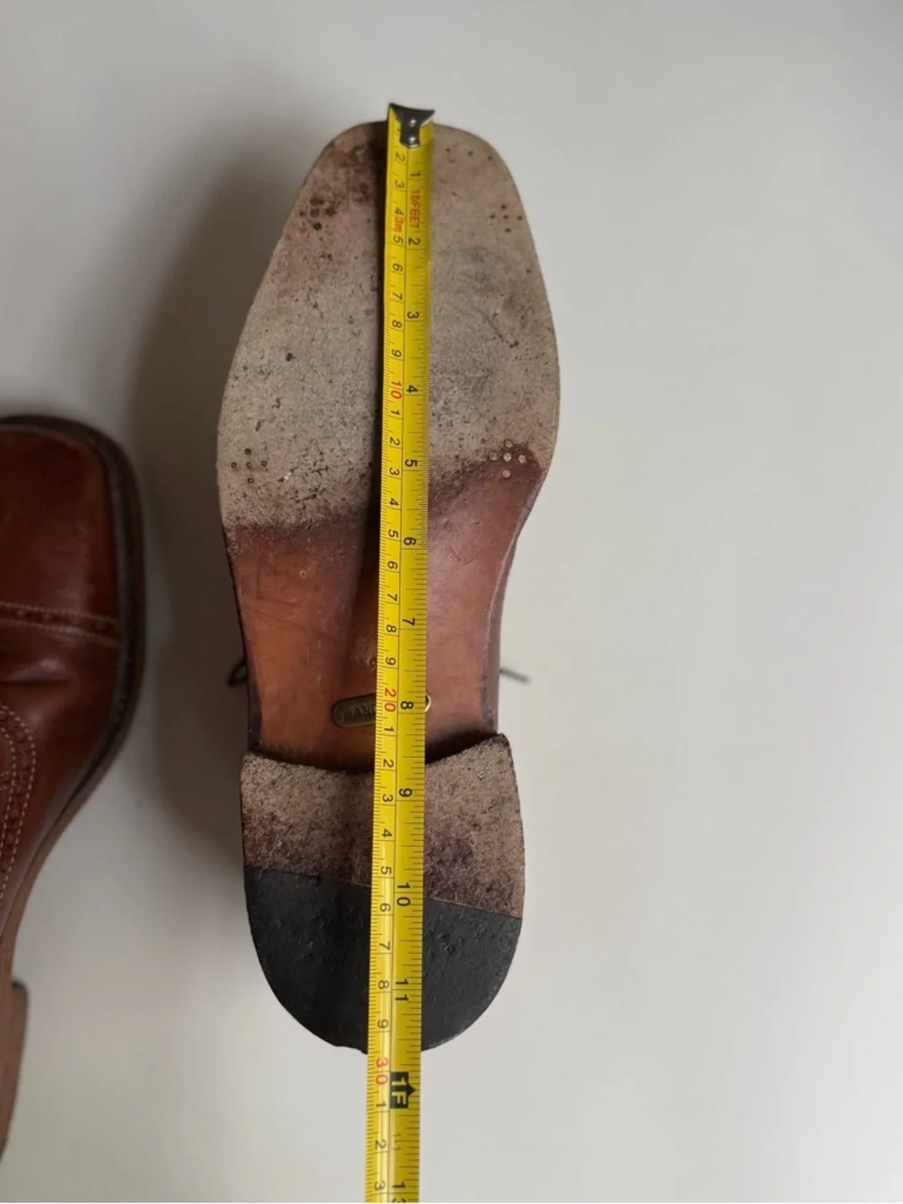 To Boot New York Derrick 9 1/2 Hand Made Italy Brown Leather Oxford Dress Shoes